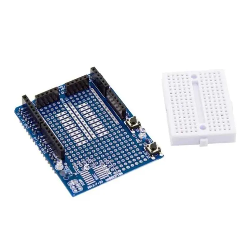Mini Breadboardlu Arduino UNO R3 Proto Shield Kiti — 4