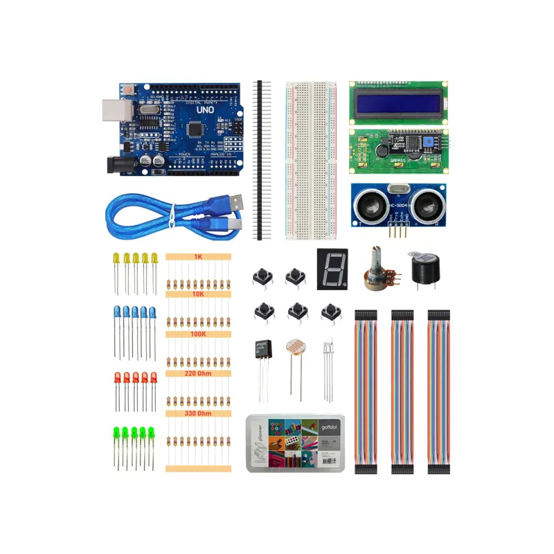 Arduino 148 Parça Ekonomik Başlangıç Seti (Malzeme Kutulu) — 1