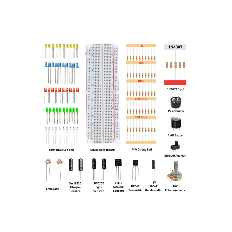 Arduino Set 292 Parça Full Başlangıç Seti (Malzeme Kutulu) — 4