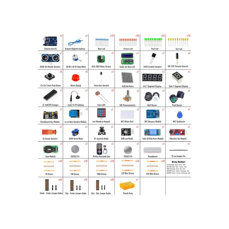 Arduino 220 Parça Süper Başlangıç Seti (Malzeme Kutulu) — 8